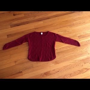 Qi Burgundy Cashmere Sweater